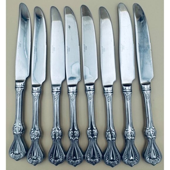 Set of 8 Towle OLD COLONIAL 18/10 Stainless Dinner Table Knives - Picture 1 of 9